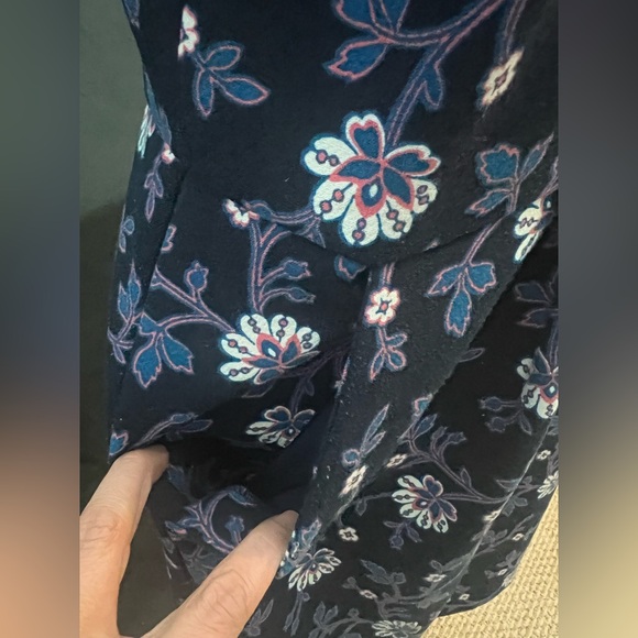 EUC - Loft - navy floral sheath dress - size 12 petite - Picture 2 of 7